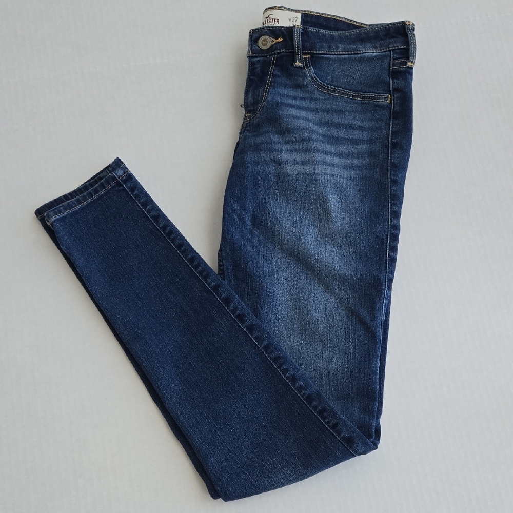 Hollister Blue Denim Jeggings - Size 5 L - W 27 L 31 - NWT